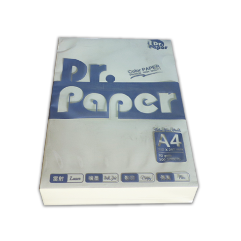 Dr.Paper A4 80gsm多功能色紙-淺黃 500入/包 #110