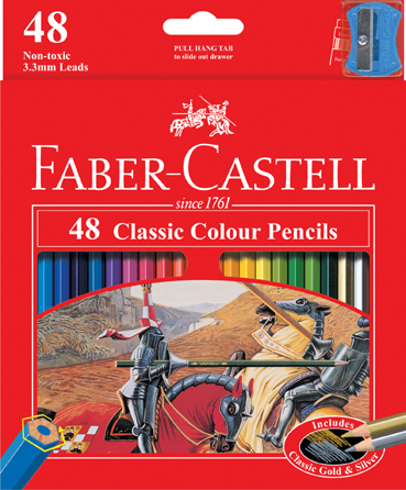 德國無毒FABER-CASTELL 48色油性色鉛筆/紙盒 輝柏 115858