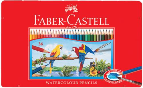 德國無毒FABER-CASTELL 36色水彩色鉛筆/鐵盒 輝柏 115937
