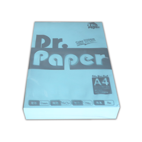 Dr.Paper A4 80gsm多功能色紙-藍色 500入/包 #120