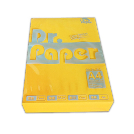 Dr.Paper A4 80gsm多功能色紙-深黃 500入/包 #210