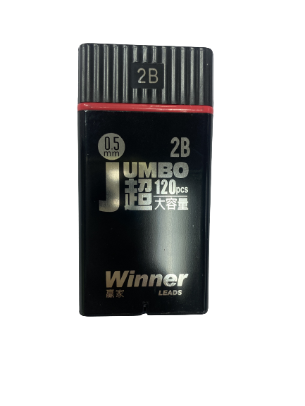 【特價】Winner Jumbo超大容量 2B鉛筆芯 0.5mm (120入)
