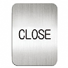 鋁質方形貼牌-英文“關門“(商店)指示-#611210S