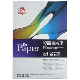 Dr.Paper A4 120gsm 進口彩雷專用紙 500入/包 DP-120A4AJ-500