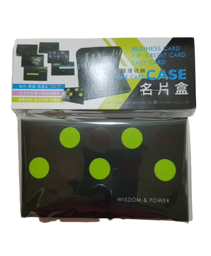 【7折】HFPWP 設計師名片盒卡盒綠色點點 外銷歐洲精品 NC1-32