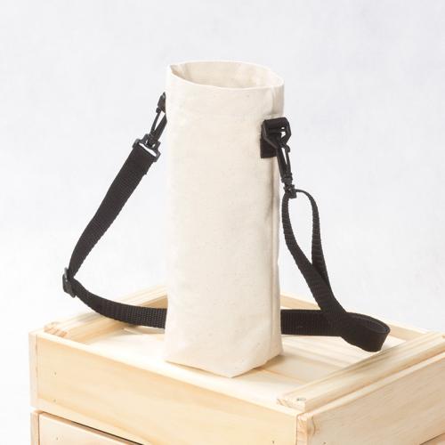 【客製化】超聯捷 本白帆布水壺袋長揹帶(LOGO網版印刷) 宣導品 禮贈品 S1-01105