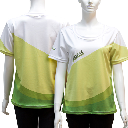 【客製化】超聯捷歐美尺碼女性昇華熱轉圓領 T-shirt(T恤) S1-38006