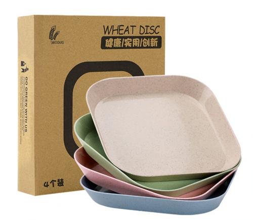 【客製化】超聯捷 可分解小麥秸稈蛋糕水果盤 宣導品 禮贈品 S1-JIN-BOX-18